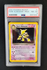 Dark Alakazam 1/82 PSA 8 NM-MINT Unlimited Team Rocket Pokemon Graded Card